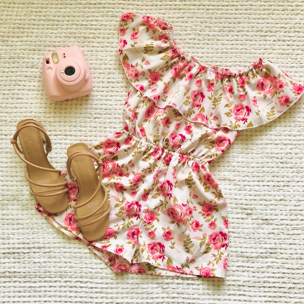 Jenna & Jessie Flower Romper